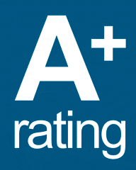 A+ Rating in bold text
